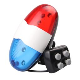 Sirene eletrônica para carro de polícia, 6 sirene LED, 4 sons de tom, campainha de bicicletas, lanterna traseira - Image 5