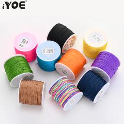 Fio de Nylon para DIY Fazendo Pulseira e Colar, Cord String, Acessórios Artesanais, 28 Cores, 0.8mm, 100m por Rolo - Image 3