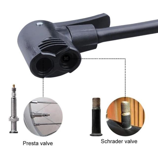 Adaptador de Válvula Dupla para Bombas de Ar em Bicicletas, Substituição Prática de Pneus Presta e Schrader, Acessório Conveniente para Ciclismo