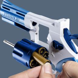 357 zp5 revólver pistola lançador seguro macio bala brinquedo arma modelo airsoft pistola para crianças meninos presente festa de plástico favores - Image 1