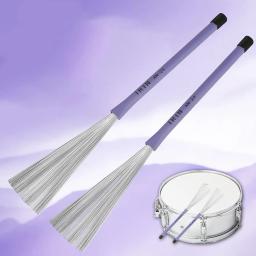 Retrátil Drum Brushes para Jazz Cajon Bateria, Multicolor Instrumento Musical, Percussão Peças, Alta Qualidade, 2Pcs - Image 6