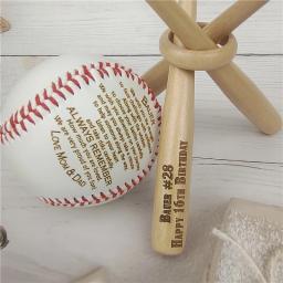 1pc personalizado feito à mão bolas de beisebol nunca duvidar presente para filho neto personalizado bolas de beisebol presentes bastões softball gravado - Image 4