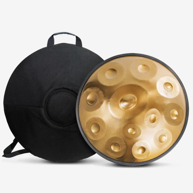 Tambor Pan com Alça para Yoga e Meditação - Instrumento Musical de Língua de Aço 22" em 440Hz com 9, 10 e 12 Notas, Presente Ideal para Práticas de Relaxamento