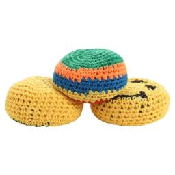 3 pçs bola de jogo de malha bolas de malabarismo coloridas mini cor aleatória crianças brinquedos ao ar livre esfera artesanal sacos de feijão de malha crianças - Image 1