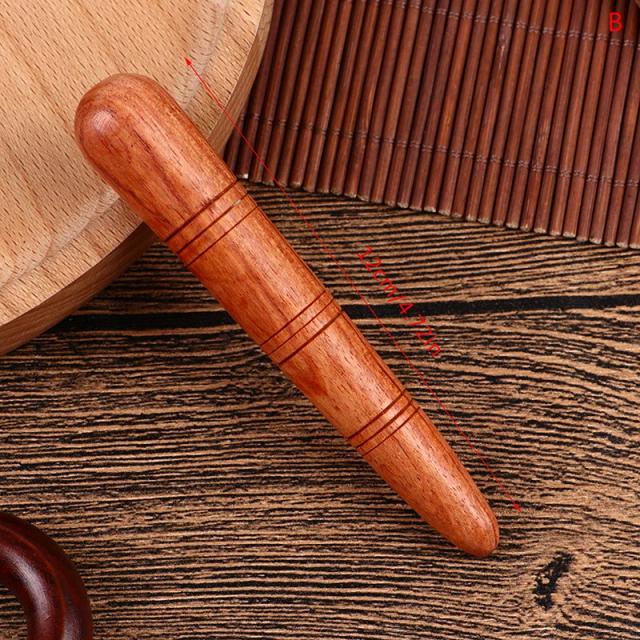 Vara de Martelo de Relaxamento em Madeira e Bambu para Massagem Corporal Natural - Bastão de Fitness Sustentável de Alta Qualidade, 1 Peça