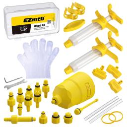 Ezmtb kit de sangramento de óleo de freio de bicicleta, ferramentas para shimano sram avid magura série disco hidráulico mtb ferramenta de reparo de freio de bicicleta de estrada - Image 1