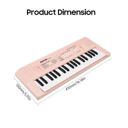 Piano eletrônico com mini teclado, instrumento musical eletrônico para crianças, 37 teclas - Image 6