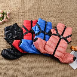 Roupa impermeável do cão do inverno, vestuário do animal de estimação, roupa quente do filhote, revestimento para Yorkshire, buldogue francês, Labrador, pequeno, médio - Image 1