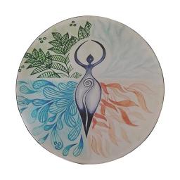 Shaman Drum with Drum Stick, Percussão Instrumentos Musicais, Holiday Party Decoration Supplies, 9,8 in - Image 1