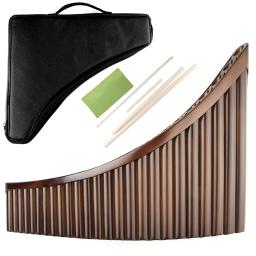 Pan Flauta Instrumento de Sopros, Pan Pipes, Bambu, Sem Tiras De Madeira, Superfície Inferior, Alta Qualidade, Novo Estilo, Chave G, 25 Tubos - Image 2