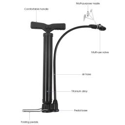 Multi-funcional Bike Quick Pump, bocal americano e francês, bomba de ar portátil, uso geral ao ar livre, futebol do carro de basquete, E7W7, 120 Psi - Image 5