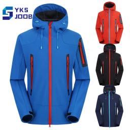 Casacos impermeáveis de caminhada para homens e mulheres, tops com capuz, casacos térmicos à prova de vento, resistentes ao desgaste, trekking, ciclismo, camping, inverno - Image 1