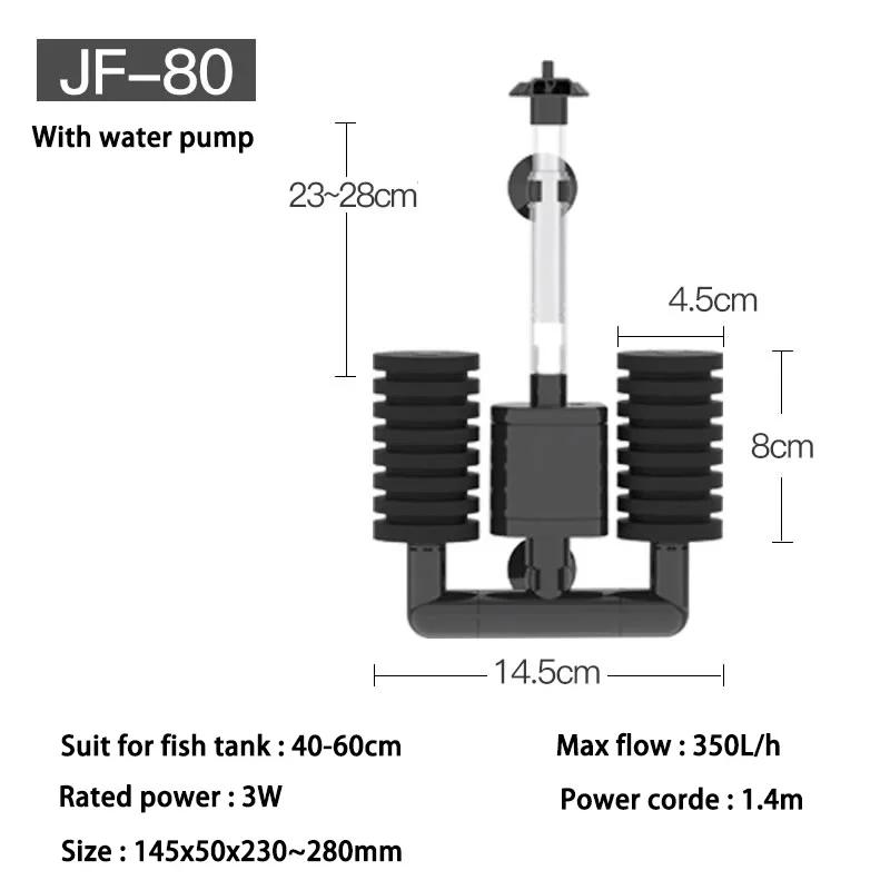 SUNSUN-3 em 1 filtro para aquário, sistema de reciclagem de água, aquário com bomba, JF-80, JF-120, JF-160 - Image 1