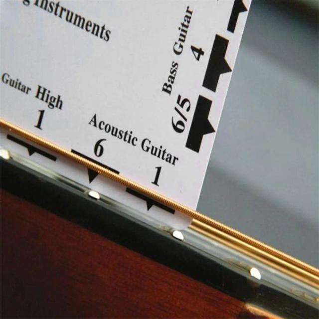 Calibre de Corda Dupla Face para Guitarra: Régua e Ferramentas Leves para Luthiers e Acessórios Musicais