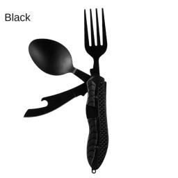 Utensílios de acampamento de aço inoxidável, 3-em 1, talheres dobráveis ao ar livre, colher, garfo, faca, conjunto de combinação, piquenique, viagens, portátil, Multitool - Image 5