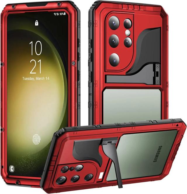 Capa Impermeável de Alumínio para Mergulho e Proteção do Galaxy S23 Ultra e S22 Plus, Heavy Duty e Resistente a Choques, IP68