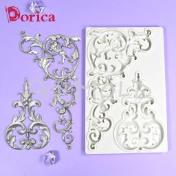 Molde Retro Relief Silicone para Chocolate Fondant, Molde De Argila De Resina, Ferramentas De Decoração Do Bolo Modelo DIY, Cozinha Bakeware - Image 1