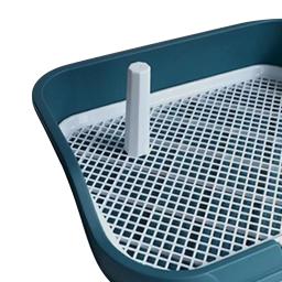 Banheiro reutilizável para treinamento de animais de estimação Almofada Potty para cachorro Parede de proteção de todos os lados Durável com poste removível Suporte de almofada para cachorro - Image 5