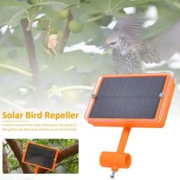 Solar Powered Animal Repeller, Ultrasonic Bird Repeller com Speech Box para Orchard, Som reflexivo para jardim - Image 3