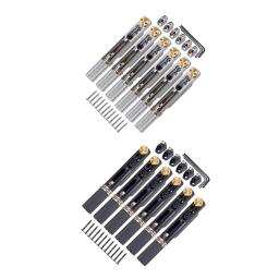 Metal 6 cordas Saddle Guitar Bridge com porca e chave, Guitarra elétrica Acessórios, Peças de reposição - Image 1