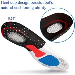 Palmilhas ortopédicas para homens e mulheres, almofada de espuma de memória, palmilha de gel, suporte de arco de silicone, almofada de sapato esportivo, inserção macia para corrida - Image 3