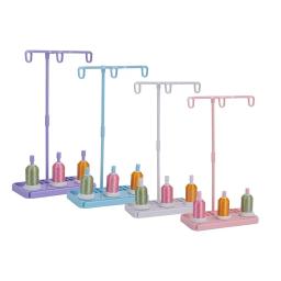 Suporte de linha de bordado com três carretéis, rack de costura, acolchoado para máquina de costura doméstica, acessórios de ferramentas de costura diy, quatro cores - Image 1