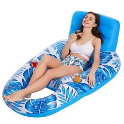 Assento flutuante de esportes aquáticos infláveis Assento flutuante de natação multifuncional portátil, dobrável, durável, acessórios de piscina, verão - Image 4