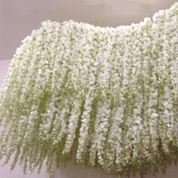 Guirlanda Pendurada De Flores Artificiais Wisteria, Videira De Rattan, Cordas De Flores Falsas, Flores De Seda, Jardim De Casa, Decoração De Casamento, 100cm - Image 2