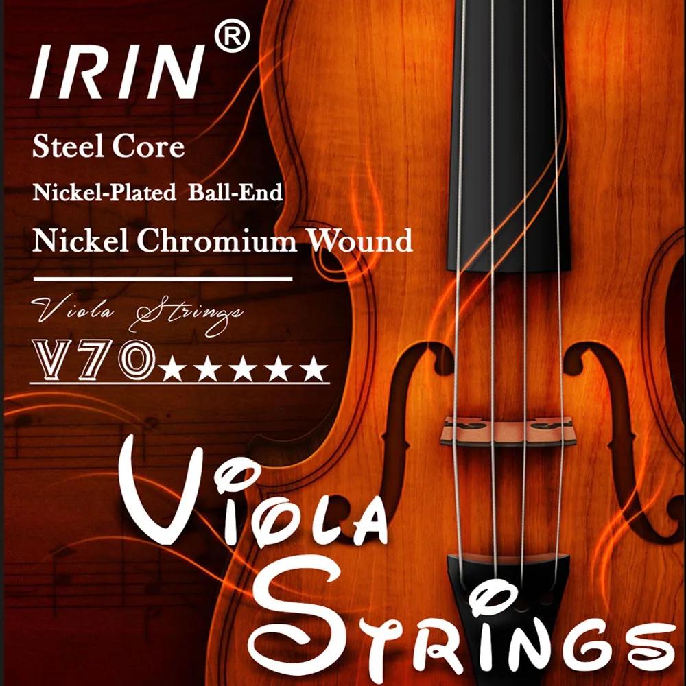 IRIN-V70 Cordas de Viola de Aço Inoxidável, Níquel, Prata, Cordas para 4/4, 3/4, 1/2, 1/4, Peças de Instrumento e Acessórios - Image 1