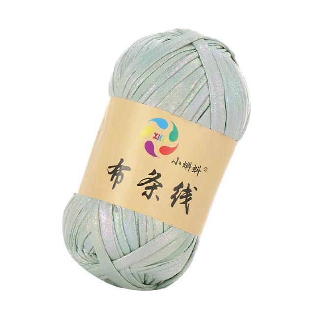 Fio Metálico Brilhante para DIY: Imitação de Couro, Crochê, Bordado e Tricô - 100g por Rolo