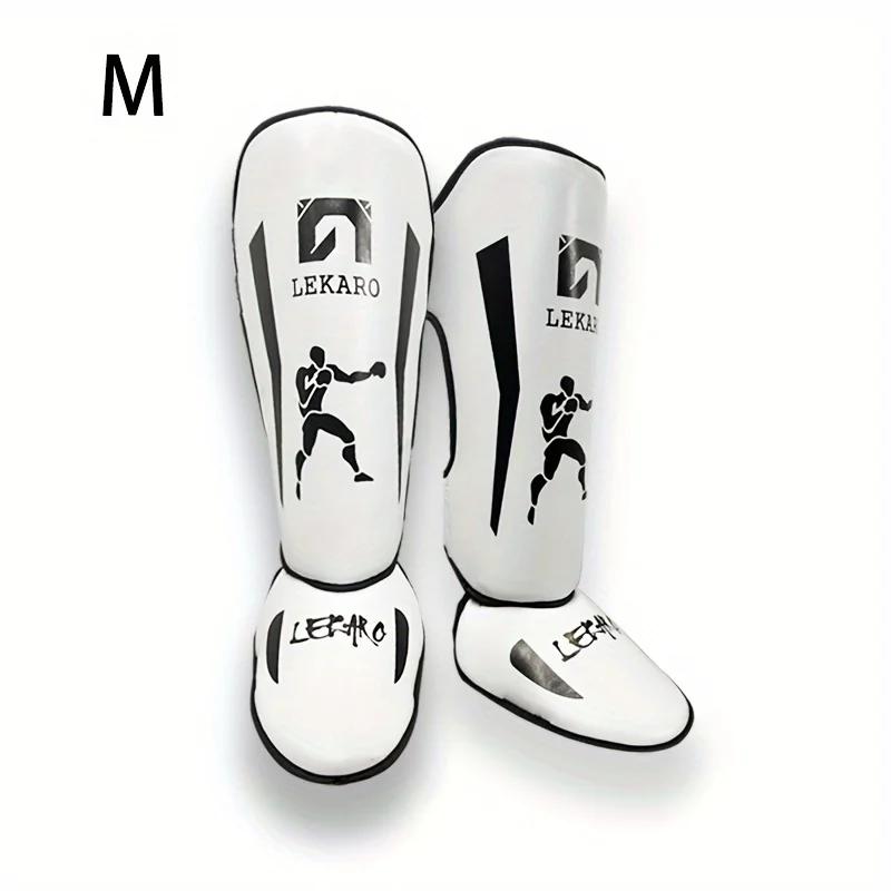 Boxe Profissional Luta Caneleiras para Adultos, Proteção Perna Taekwondo, Muay Thai Mma, 1 Par - Image 1