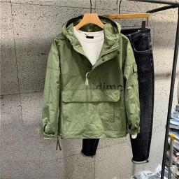 Jaqueta de alpinismo masculina, streetwear coreano, moletom com capuz, capuz urbano, tendência japonesa, primavera, outono - Image 2