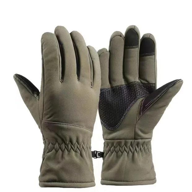 Luvas impermeáveis de camuflagem antiderrapante, tela de toque, luvas quentes de caça, táticas de inverno, esqui, camping, ciclismo, esporte, pesca, ao ar livre - Image 1