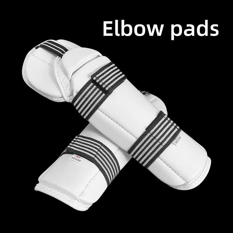 Invisible cotovelo e braço proteção grade, artes marciais treinamento competição exclusiva, branco - Image 1