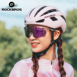ROCKBROS-Capacete de Ciclismo Ajustável para Adultos, Mountain Road Bike, Respirável, Integralmente moldado, Segurança de Cabeça, Bicicleta - Image 4