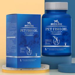 Suplementos nutricionais para animais de estimação, gatos, cápsulas moles para cães, cabelo de lecitina, 60 cápsulas - Image 5