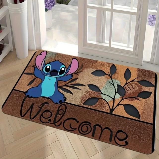 Tapete de Banheiro Stitch's Warm Welcome 60x40cm - Macio, Absorvente e Antiderrapante