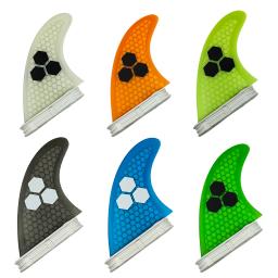 UPSURF FCS II Aletas para Surf, Prancha Grande, Estabilizador Quilhas, Short Board Fins, Fibeglass Funboard Fins, 3PCs por conjunto - Image 1