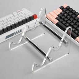 Suporte de exibição de teclado acrílico transparente, 3 camadas, camada titular, bandeja para computador, teclado mecânico - Image 6