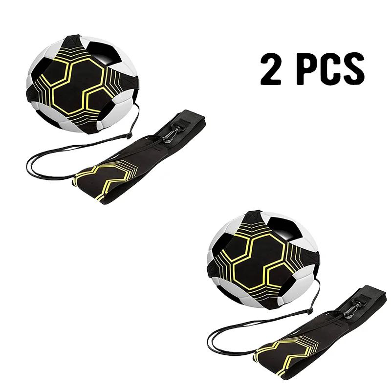 Football Kick Trainer Soccer Training Aids, Throw Sole Equipamento de Prática para Crianças com Cinto Ajustável, Corda Elástica, 2 Pcs, 4 Pcs, 6Pcs - Image 1