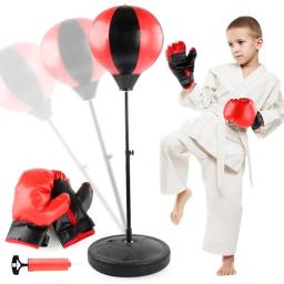 Saco de perfuração ajustável para crianças, Boxe Speed Bag para treinamento, Equipamento de boxe, Stress Relief, Fitness Presentes para meninos - Image 1