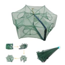 Rede de pesca dobrável automática portátil, captura iscas de peixe, armadilha para peixes, camarão, minnows, caranguejo, armadilhas de malha, 1 pc, 2pcs - Image 5