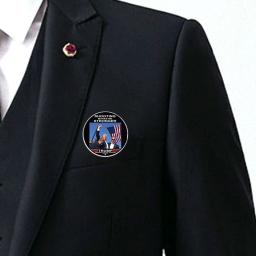 Pins de lapela Trump, broches Save America Again, joia de vidro, nova moda, personalidade, acessórios para bolsas, 2024 - Image 3