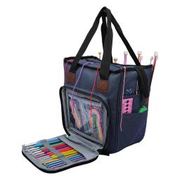 Grande Capacidade Multifuncional Knitting Bag, Armazenamento De Fios De Crochê De Lã, Acessórios De Costura De Agulha, Saco De Armazenamento - Image 1