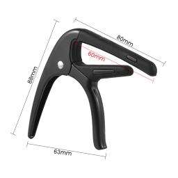 Capo portátil de liga de zinco, guitarra profissional, Tone Changer com Guitar Pick para guitarra elétrica acústica, ukulele, bandolim - Image 6