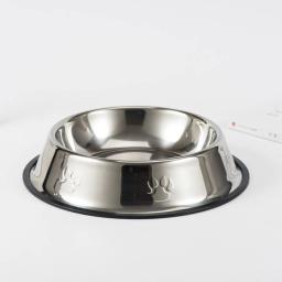 Alimentador de aço inoxidável para animais de estimação, tigela de água para cães e gatos, prato de alimentação para filhotes, comida ao ar livre, XS, S, M, L, XL, XXL, 6 tamanhos - Image 5