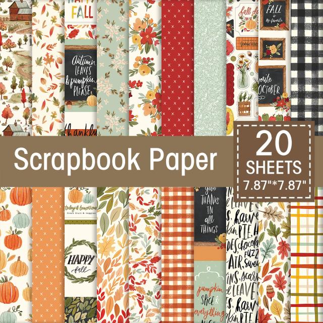 Kit de Adesivos de Abóbora para Outono, 20 Peças para Scrapbook e Decoração de Halloween