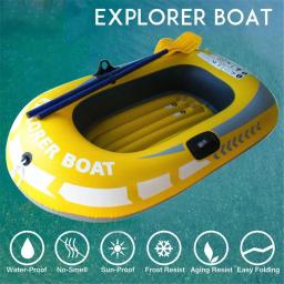 Barco inflável flutua para rafting, caiaque canoa, lago flutuante ao ar livre, 1 ou 2 pessoas bote - Image 1