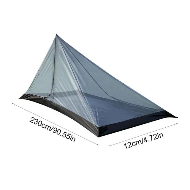 Mosquiteiro Portátil Dobrável com Fundo para Camping e Acampamento em Cama de Solteiro - Leve e Prático