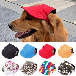 Boné para animais de estimação com buracos para a orelha ajustável, para cães grandes, médios e pequenos, verão, chapéu de sol para caminhadas ao ar livre, produtos para animais de estimação - Image 1